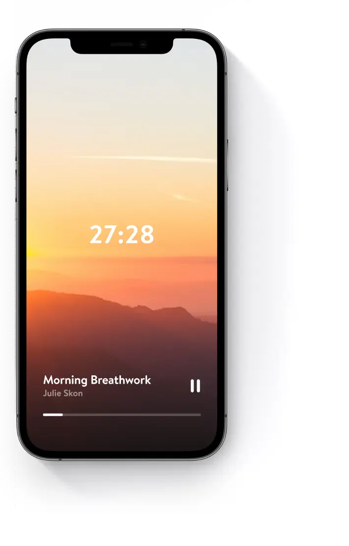 insight timer app preview on phone